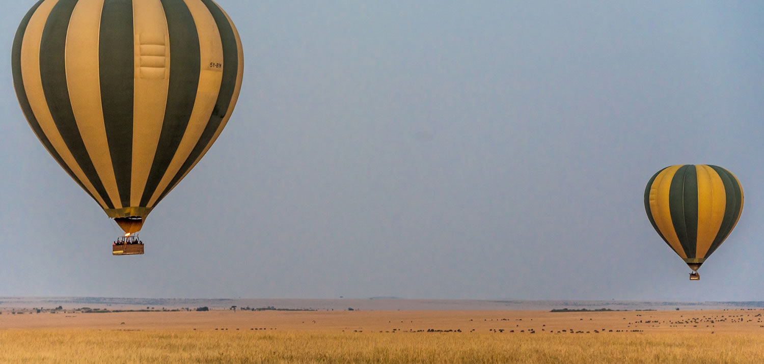 hot air balloons in maasai mara
